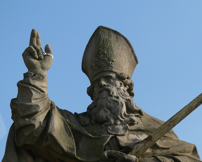 Statue von Kilian auf der alten Mainbrücke